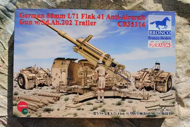 Direct Beschikbaar CB35114 German 88mm L71 Flak 41 Anti-Aircraft Gun with Sd.Ah.20